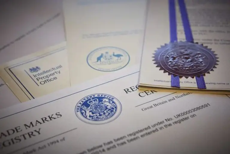 Trade mark and design certificates