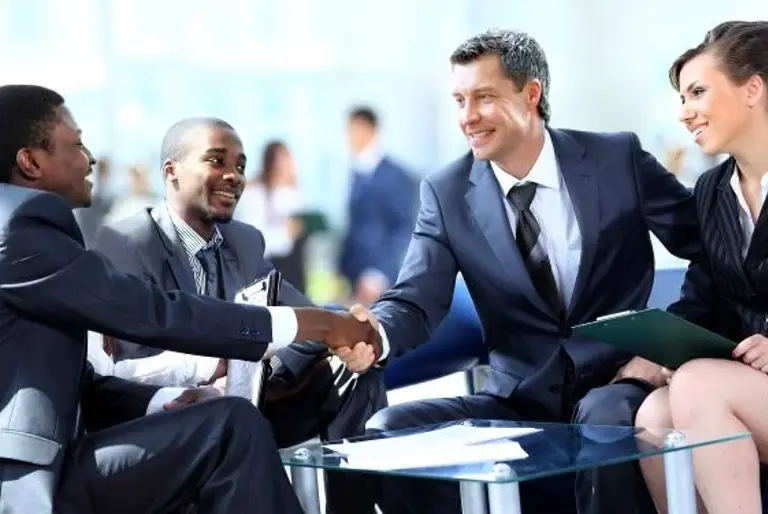 Businesspeople meeting