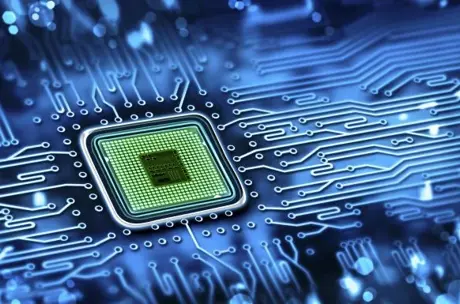 Microchip integrated into a motherboard