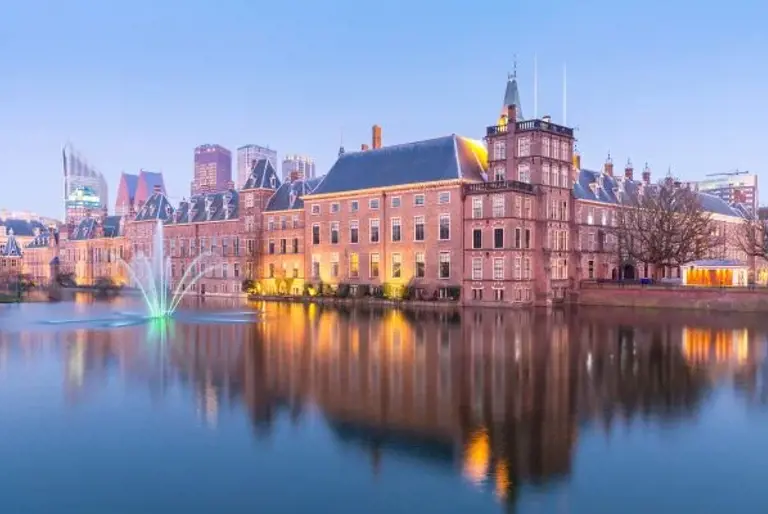 parliament building in the Hague, Netherlands