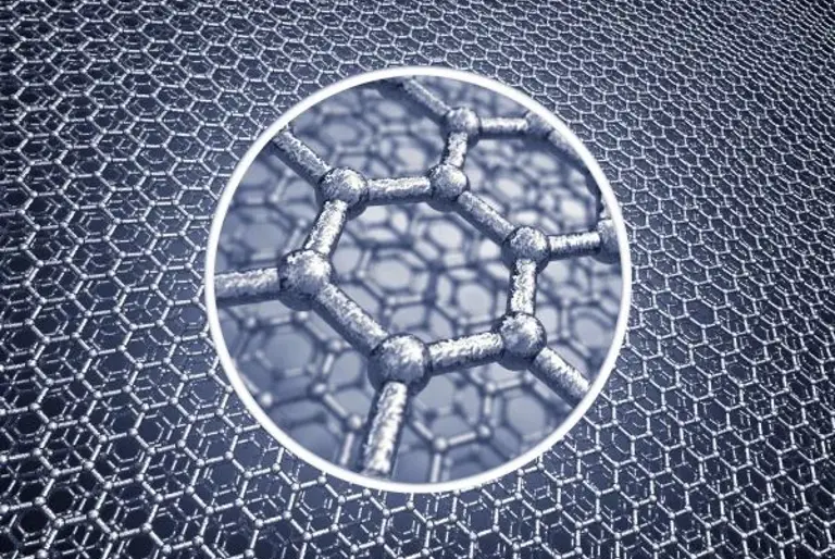 close-up of graphene nanotechnology close-up of graphene nanotechnology